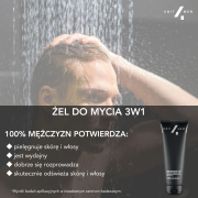 Mężczyzna pod prysznicem — naturalny żel 3w1 Unit4Men