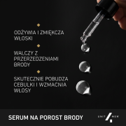 Serum do brody w zestawie barberskim Amber&Vanilla Unit4Men