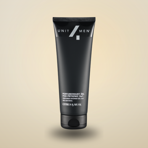Perfumowany żel pod prysznic 3w1 Unit4Men – Citrus&Musk, butelka produktu