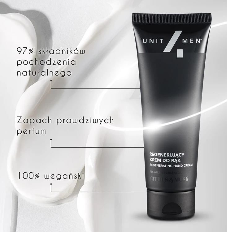 Krem do rąk dla mężczyzn — silna regeneracja skóry Unit4Men