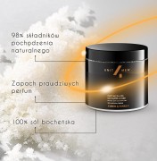 Sól do kąpieli z CBD Amber&Vanilla — naturalne składniki Unit4Men