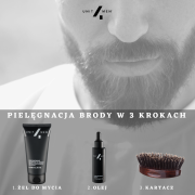 Pielęgnacja twarzy i brody w 3 krokach — rutyna Unit4Men