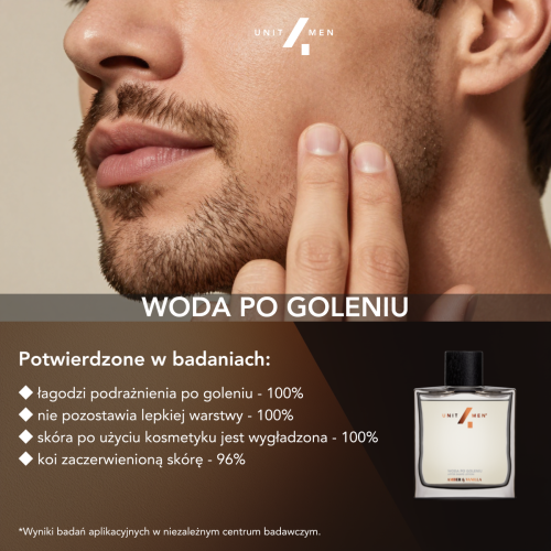 Woda po goleniu Amber&Vanilla — próbka do przetestowania Unit4Men