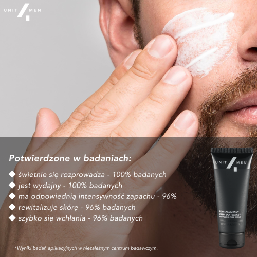 Krem do twarzy z zestawu rewitalizującego Citrus&Musk Unit4Men
